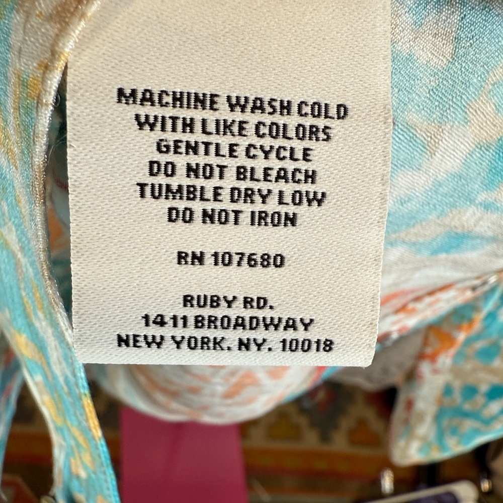 Ruby Rd. Multicolorβ Ikat Print Jacket β Size 12 - Picture 5 of 5